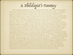 A Philologist's Fantasy