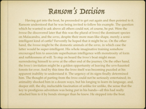 Ransom's Decision