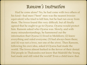 Ransom's Instruction